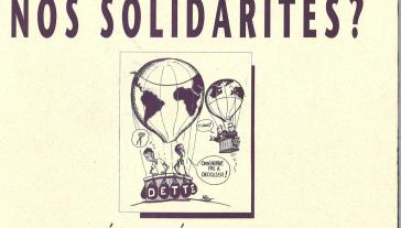 Affiche : Ajuster le sud ou nos solidarités